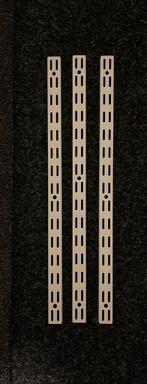 Rail Dubbel Wit 47,5 cm - Wandrek Systeem 3 stuks, Ophalen of Verzenden, Zo goed als nieuw