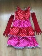 Carnaval; verkleedjurk met handschoenen, Ophalen of Verzenden, Gebruikt, 110 t/m 116, Meisje