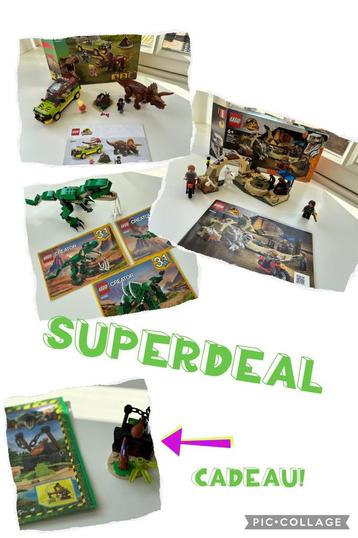 SUPERDEAL! Nu €59,- i.p.v. €93,- 4x dino LEGO  beschikbaar voor biedingen