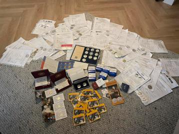 Verzameling collectie zilveren euromunten diverse landen beschikbaar voor biedingen