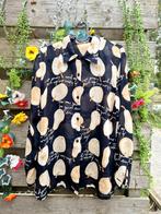 Super schattige vintage appel en peer fruit blouse, Ophalen of Verzenden, Zo goed als nieuw, Maat 42/44 (L)