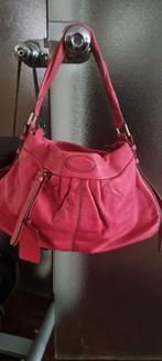 Rode zalm echte leer tas van Lancel.., Sieraden, Tassen en Uiterlijk, Ophalen of Verzenden, Nieuw, Rood, Handtas