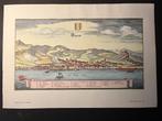 Stadsgezicht Bregenz, gravure 1643, Antiek en Kunst, Kunst | Etsen en Gravures, Ophalen of Verzenden
