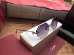Cartier zonnebril c decor platina diamant cut glazen, Ophalen, Nieuw, Zonnebril