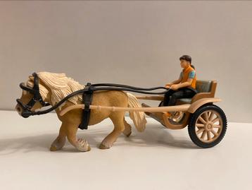 Schleich 42040 Shetlander Merrie met Sulky beschikbaar voor biedingen