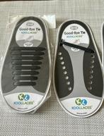 Zwarte Koollaces 2x8 schoenveters silicone veterbandjes nw, Nieuw, Koollaces, Overige typen, Ophalen of Verzenden