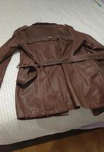 Echte Vintage leren bruine  Burberry jas maat xl, Ophalen of Verzenden, Gedragen, Maat 56/58 (XL), Bruin