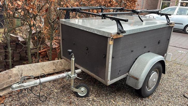 Bagagewagen met 2 fietsendragers t.e.a.b, Auto diversen, Fietsendragers, Gebruikt, Fietsendrager-accessoire, 2 fietsen, Ophalen