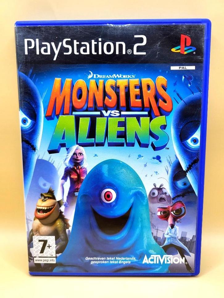 Monsters VS Aliens - PS2, Spelcomputers en Games, Games | Sony PlayStation 2, Zo goed als nieuw, Avontuur en Actie, 2 spelers