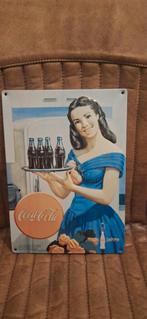 Coca Cola Reclame Plaat 30x21cm, Verzamelen, Ophalen of Verzenden, Gebruikt, Reclamebord