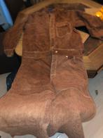 Leer laskleding leren vest en broek bruin 2XL, Ophalen of Verzenden, Zo goed als nieuw