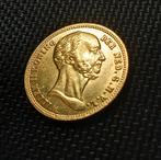 Naslag 1842 tientje Gouden vergulding 10 Gulden Willem II, Postzegels en Munten, Munten | Nederland, Verzenden, Goud, Losse munt