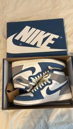 Air jordan 1 high og true blue 43, D, F, Blauw, Nieuw