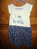 Wit blauw roze zomerjurk sterrenprint maat 116, Kinderen en Baby's, Ophalen of Verzenden, Gebruikt, Meisje, Jurk of Rok
