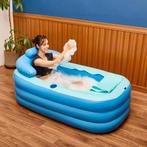 Opblaasbaar bad met elektrische pomp, Huis en Inrichting, Badkamer | Badkamermeubels, Ophalen, Overige typen, 50 tot 100 cm, Zo goed als nieuw