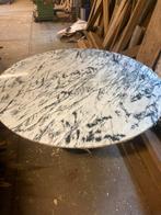 4 marmeren tuintafels/ eettafel, Tuin en Terras, Tuintafels, Ophalen, Gebruikt, Rond, Overige materialen