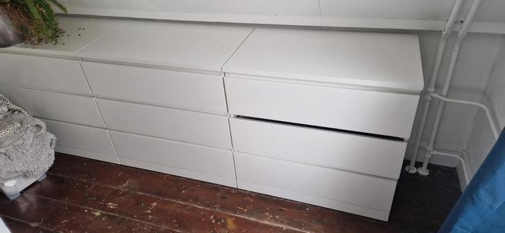 Ikea Malm ladekast, wit, 80x78x48cm (3), Huis en Inrichting, Kasten | Dressoirs, Zo goed als nieuw, 50 tot 100 cm, 25 tot 50 cm