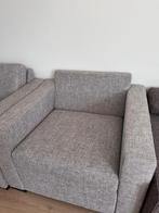 Een moderne set van twee grote stoelen, Gebruikt, Twee, Ophalen of Verzenden, Stof