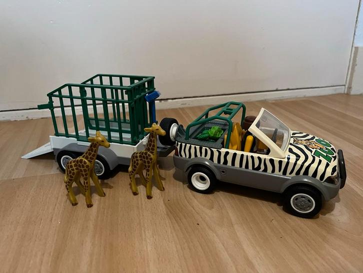 Playmobiel 4855 Safari Voertuig met Giraffen, Kinderen en Baby's, Speelgoed | Playmobil, Gebruikt, Ophalen