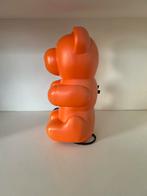 Oranje Beer Lamp, Kunststof, Gebruikt, Vintage, Ophalen of Verzenden