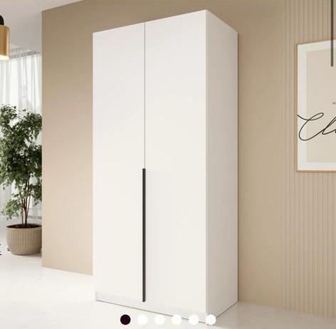 Meubella kledingkast Bruno wit, Huis en Inrichting, Kasten | Kledingkasten, Zo goed als nieuw, 150 tot 200 cm, 50 tot 75 cm, Ophalen