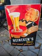 Emaille Reclamebord Heineken - Vintage, Verzamelen, Merken en Reclamevoorwerpen, Ophalen of Verzenden, Gebruikt, Reclamebord