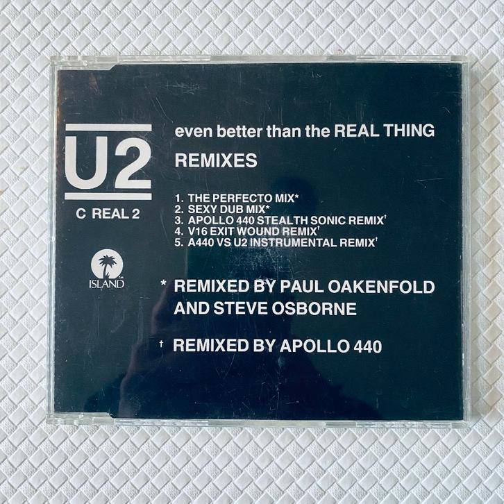 U2 - Even Better Than The Real Thing (Remixes), Cd's en Dvd's, Cd Singles, Zo goed als nieuw, Dance, 1 single, Maxi-single, Ophalen of Verzenden