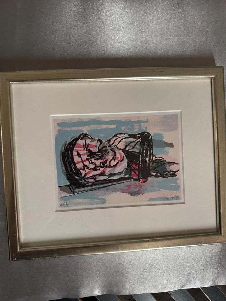 Zeefdruk Kunstwerk, Antiek en Kunst, Kunst | Etsen en Gravures, Ophalen of Verzenden