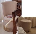 Stoel met poef, Huis en Inrichting, Fauteuils, Ophalen, Gebruikt, 50 tot 75 cm
