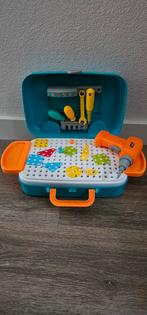 Educatieve gereedschapskist met boor en schroevendraaier, Ophalen, Zo goed als nieuw, Bouwen, Met licht