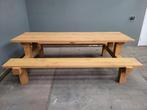 Picknicktafel douglas/lariks hout, Ophalen of Verzenden, Nieuw, Rechthoekig, Hout
