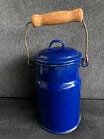 Blauwe emaille melkkan, Antiek en Kunst, Ophalen of Verzenden