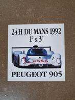 Sticker 24 uurs Le Mans 1992 / Peugeot 905, Verzamelen, Stickers, Sport, Ophalen of Verzenden, Zo goed als nieuw