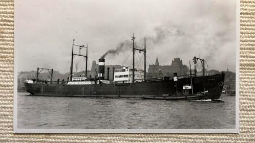 KNSM HERMES '20  + sleepboot FAIRPLAY VII  -  Boele, Verzamelen, Scheepvaart, Zo goed als nieuw, Kaart, Foto of Prent, Motorboot