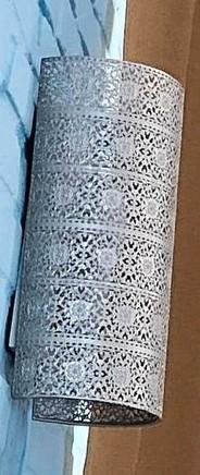3 wandlampen, zilver (grijs) beschikbaar voor biedingen