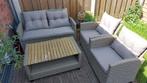 Loungeset voor tuin 4 persoons ZGAN, Tuin en Terras, Ophalen, 4 zitplaatsen, Zo goed als nieuw, Loungeset