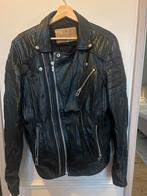 Goosecraft Leren Jas - Zwart - Maat L, Kleding | Heren, Jassen | Zomer, Ophalen of Verzenden, Zo goed als nieuw, Maat 48/50 (M)