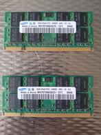 2 Samsung 2GB PC2 6400S 2Rx8 DDR2 sodimm Laptop Werkgeheugen, Computers en Software, RAM geheugen, Ophalen of Verzenden, Zo goed als nieuw
