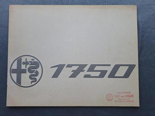 Brochure ALFA ROMEO 1750 - NL., Boeken, Auto's | Folders en Tijdschriften, Gelezen, Alfa Romeo, Ophalen of Verzenden