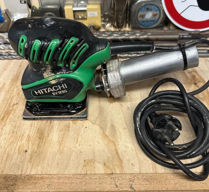 Hitachi SV 12SG vlakschuurmachine – Compact & krachtig!, Doe-het-zelf en Verbouw, Gereedschap | Schuurmachines, Gebruikt, Vlakschuurmachine