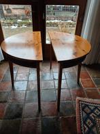 2 halve tafels die tot ronde tafel kan maken, Huis en Inrichting, Ophalen, 25 tot 50 cm, Rond, 50 tot 100 cm