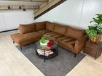 GRATIS LEVERING Hoekbank Cognac 250x200 GEREINIGD, Huis en Inrichting, 250 tot 300 cm, Stof, Hoekbank, Ophalen of Verzenden