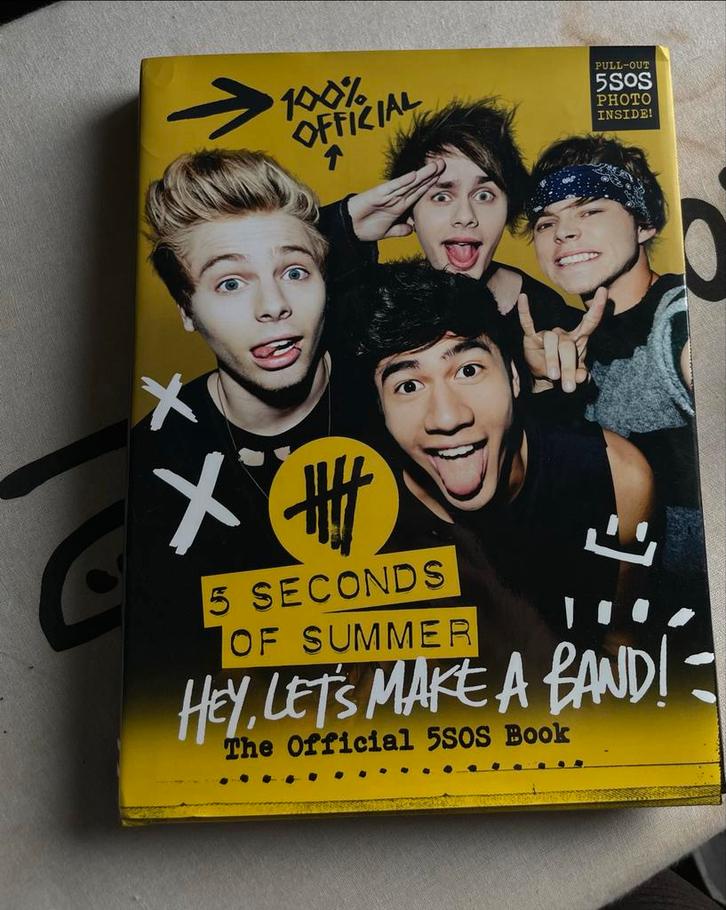5SOS Boek - Hey, Let's Make a Band!, Boeken, Muziek, Gelezen, Artiest, Ophalen of Verzenden