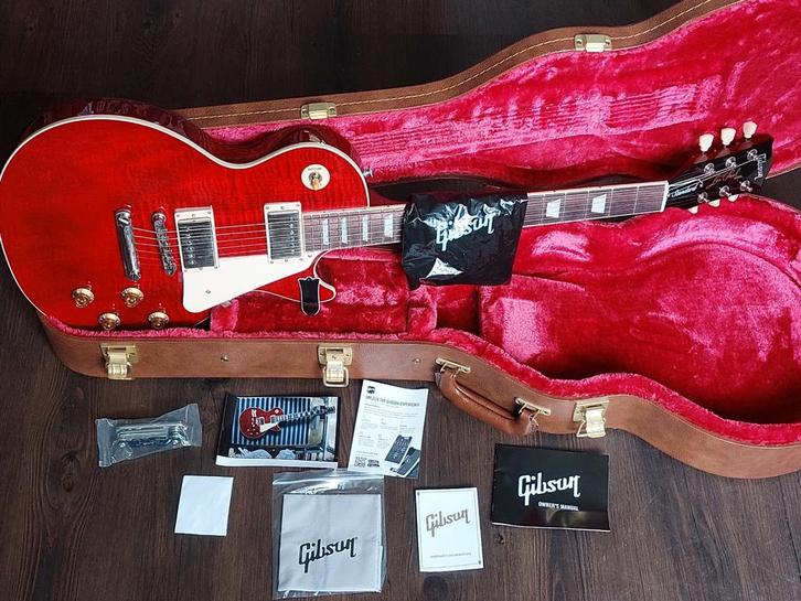 Gibson Les Paul standard Cherry red figured top, Muziek en Instrumenten, Snaarinstrumenten | Gitaren | Elektrisch, Zo goed als nieuw