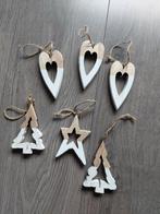Houten kersthangers wit, Diversen, Ophalen of Verzenden, Nieuw