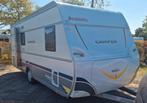 Dethleffs camper 500 SK stapelbed en nieuwe opblaasbare tent, Caravans en Kamperen, Caravans, Stapelbed, Treinzit, Particulier