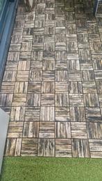 Gratis houten tuintegels 10m2, Tuin en Terras, Terrasdelen en Vlonders, Ophalen, Gebruikt, Hout