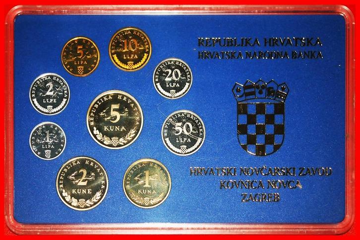 Ⰶ RARITY: YUGOSLAVIA CROATIA PROOF SET 1998 JUST PUBLISHED!, Postzegels en Munten, Munten | Europa | Niet-Euromunten, Setje, Joegoslavië
