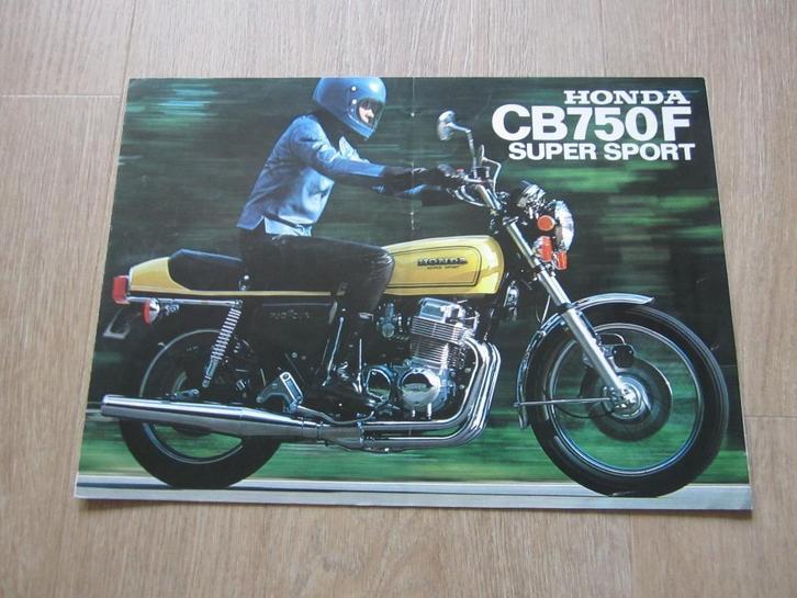 Honda CB 750 F1 Super Sport brochure folder 1977 ?, Motoren, Handleidingen en Instructieboekjes, Honda, Ophalen of Verzenden