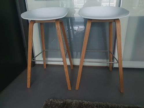 ***2x HAY about a stool AAS32 barkrukken-75cm***, Huis en Inrichting, Barkrukken, Gebruikt, Hout, Kunststof, Metaal, 2 krukken